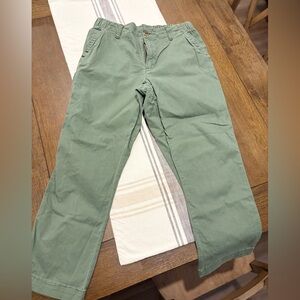 Old Navy Green Chinos Cotton Blend Straight Leg